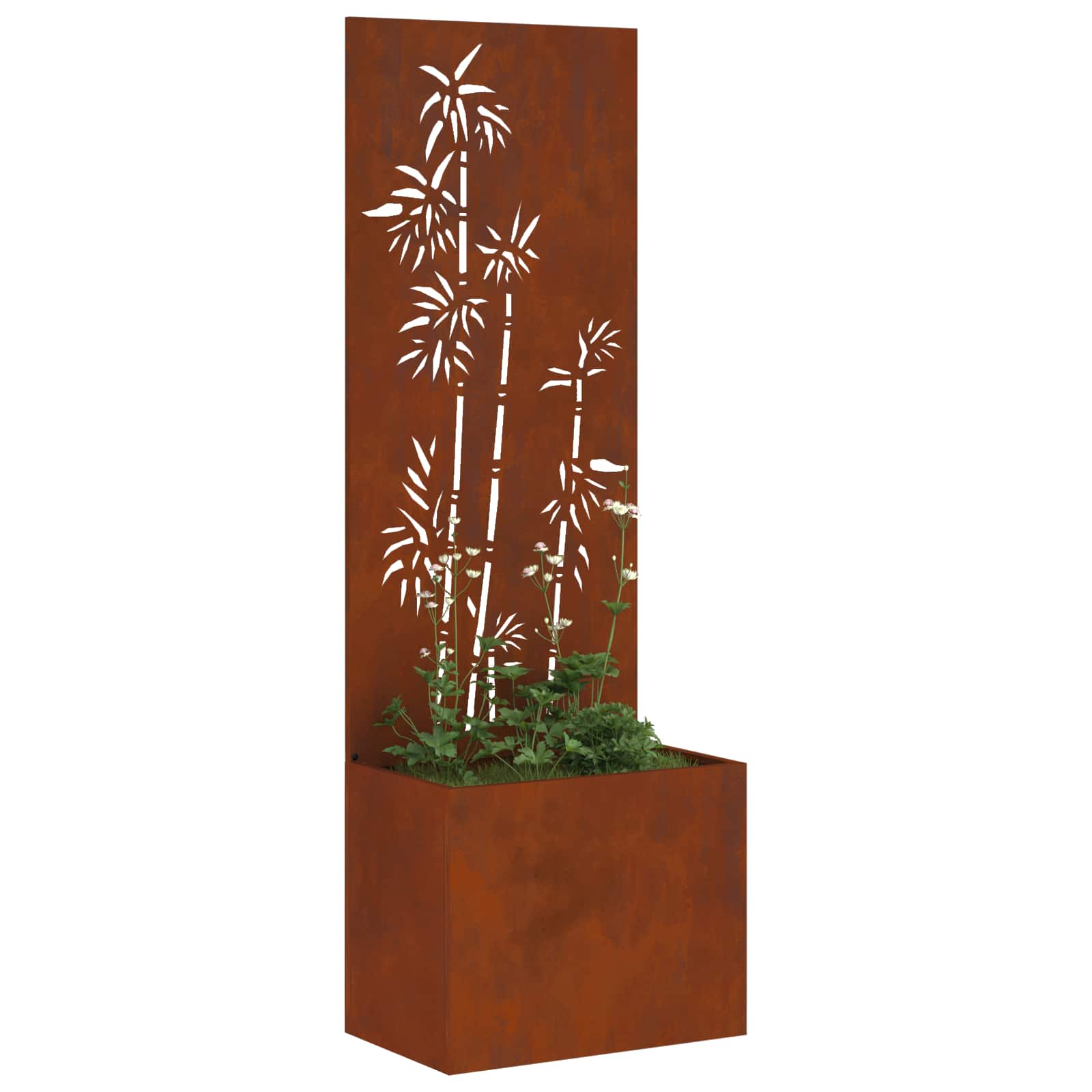 vidaXL Ekran zapewniający prywatność w ogrodzie Rdzawy 50 x 150 cm