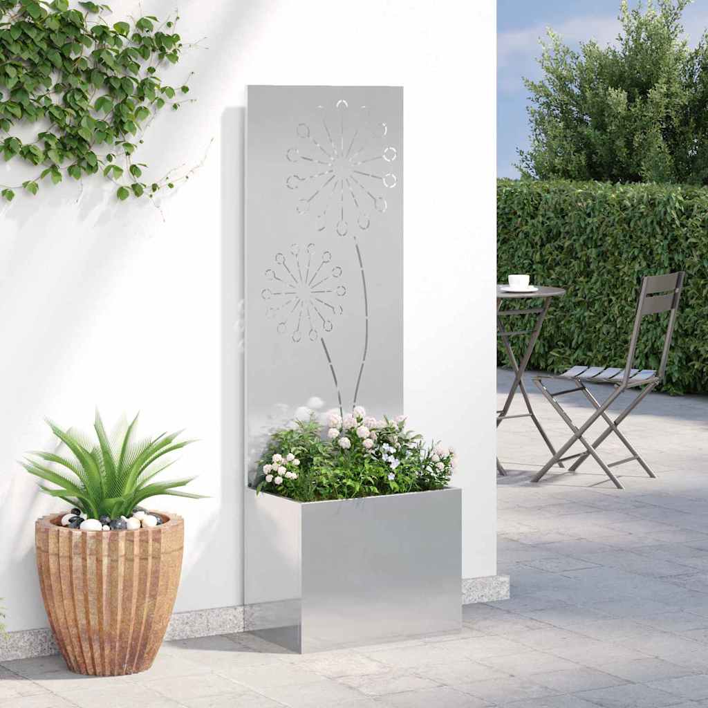 vidaXL Ekran zapewniający prywatność w ogrodzie Srebrny 50 x 150 cm