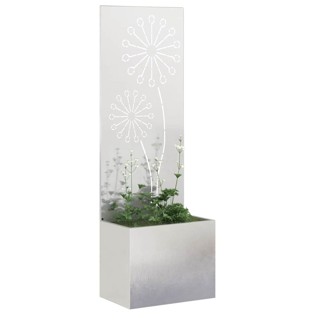 vidaXL Ekran zapewniający prywatność w ogrodzie Srebrny 50 x 150 cm
