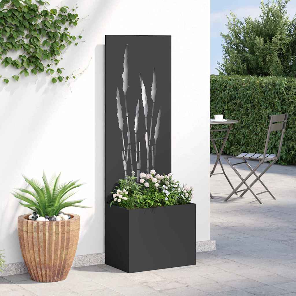 vidaXL Ekran zapewniający prywatność w ogrodzie Czarny 50 x 150 cm