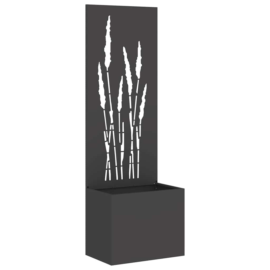 vidaXL Ekran zapewniający prywatność w ogrodzie Czarny 50 x 150 cm