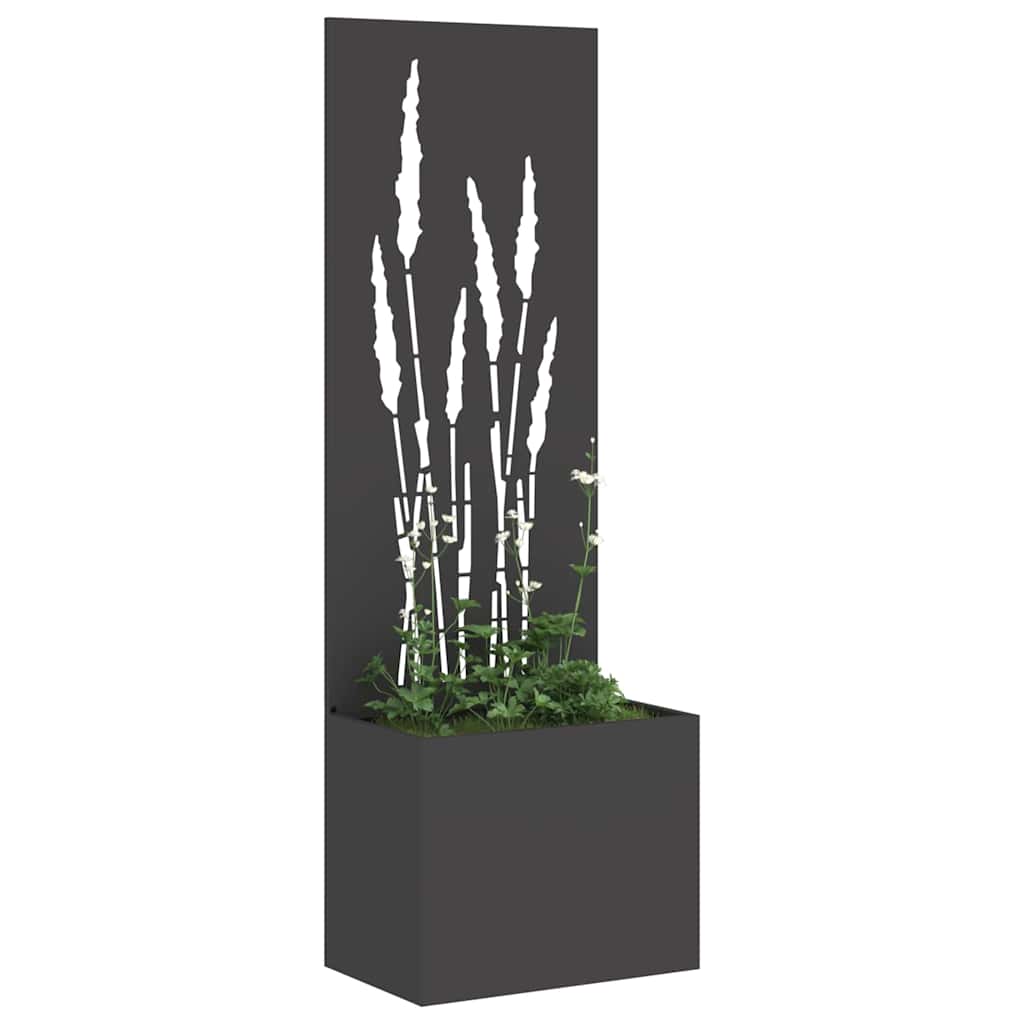 vidaXL Ekran zapewniający prywatność w ogrodzie Czarny 50 x 150 cm