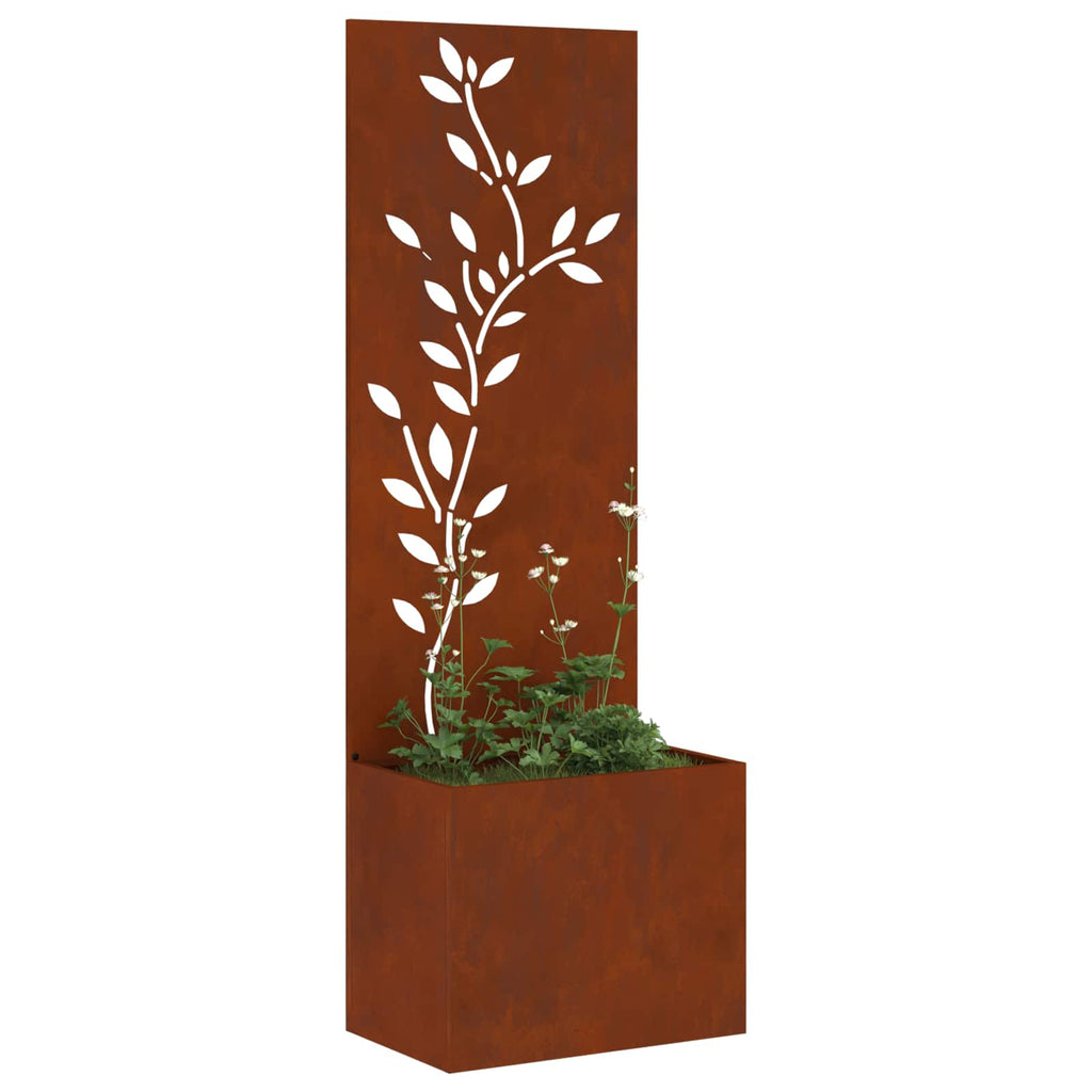 vidaXL Ekran zapewniający prywatność w ogrodzie Rdzawy 50 x 140 cm