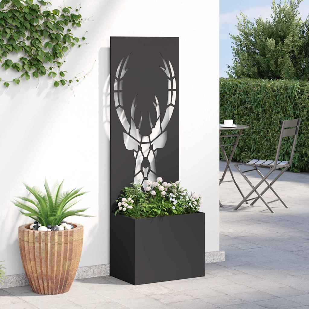 vidaXL Ekran zapewniający prywatność w ogrodzie Czarny 50 x 150 cm