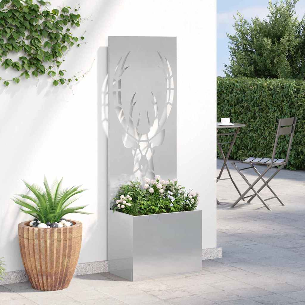 vidaXL Ekran zapewniający prywatność w ogrodzie Srebrny 50 x 150 cm