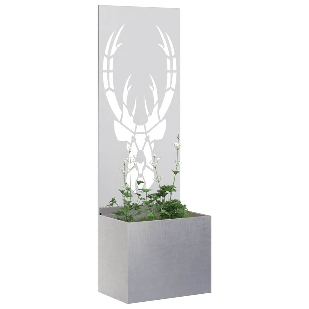 vidaXL Ekran zapewniający prywatność w ogrodzie Srebrny 50 x 150 cm