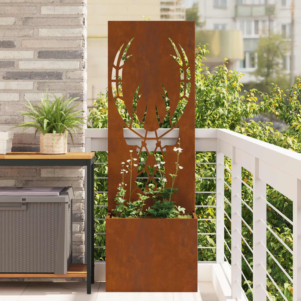 vidaXL Ekran zapewniający prywatność w ogrodzie Rdzawy 50 x 150 cm