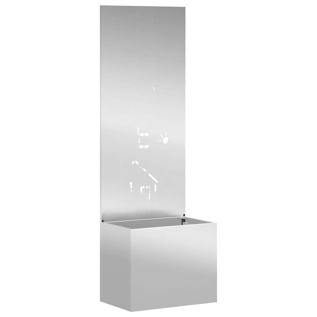 vidaXL Ekran zapewniający prywatność w ogrodzie Srebrny 50 x 150 cm