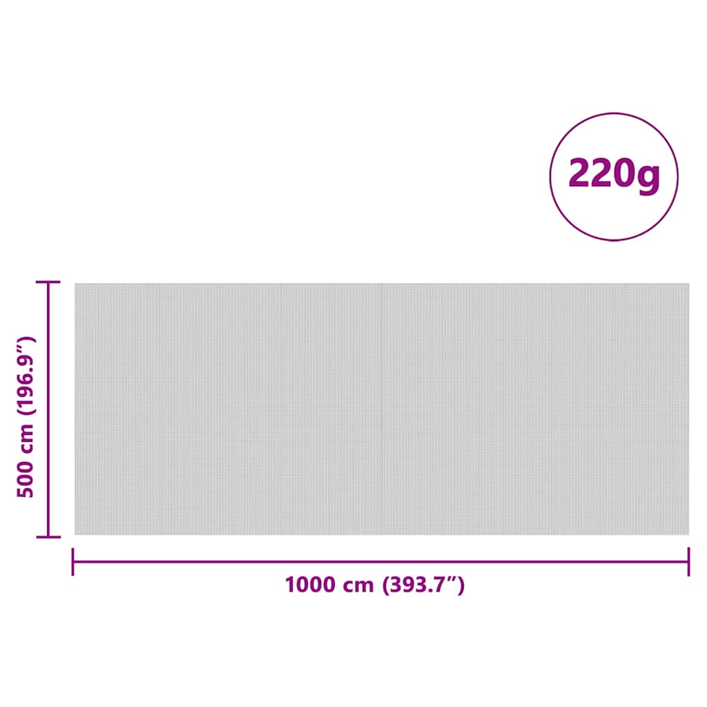 vidaXL Pokrywa na silos Zielony 10 x 5 m HDPE