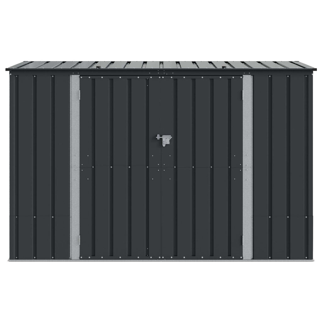 vidaXL Skrzynia do przechowywania w ogrodzie Czarny 214 x 82 x 132 cm
