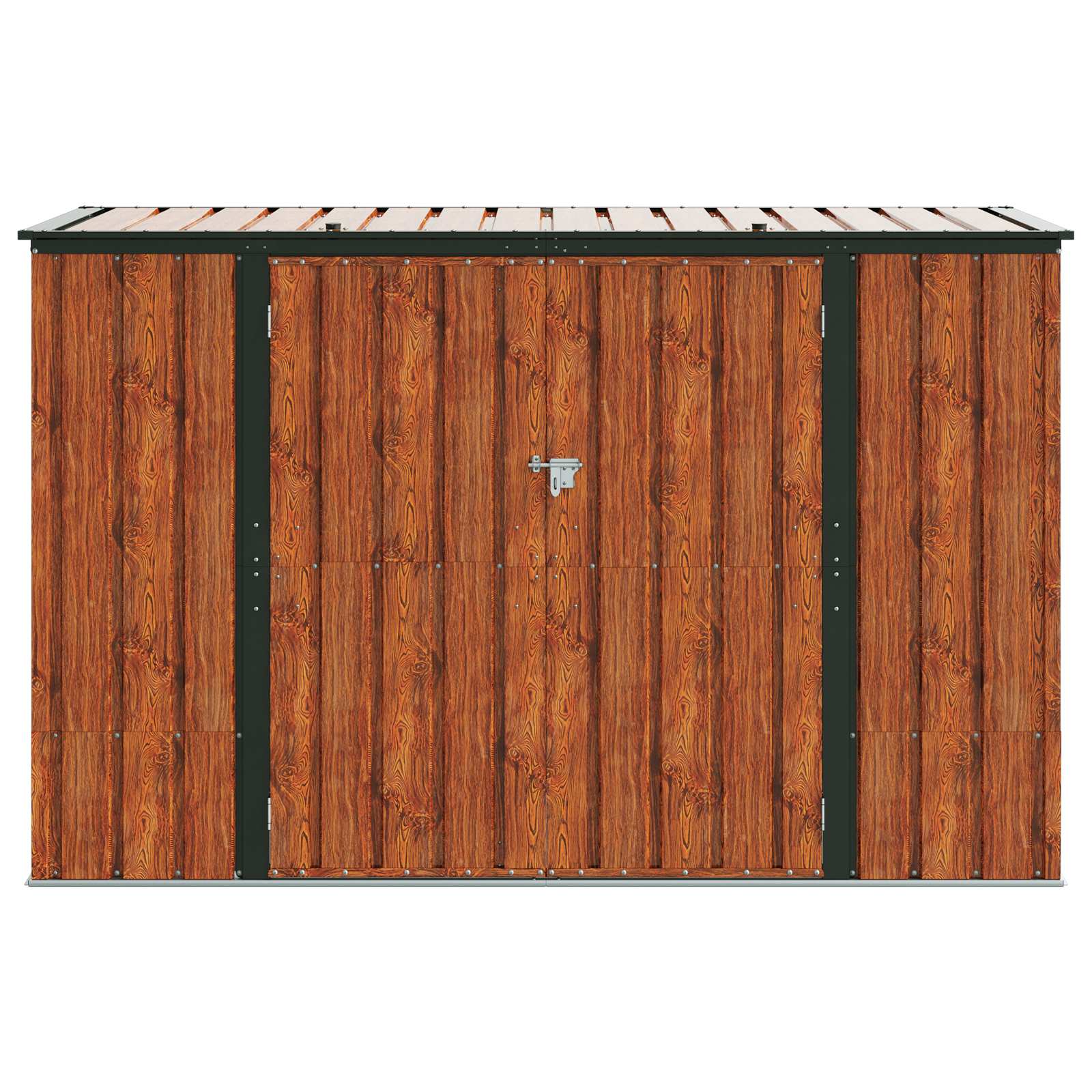 vidaXL Skrzynia do przechowywania w ogrodzie Brązowy 214 x 82 x 132 cm