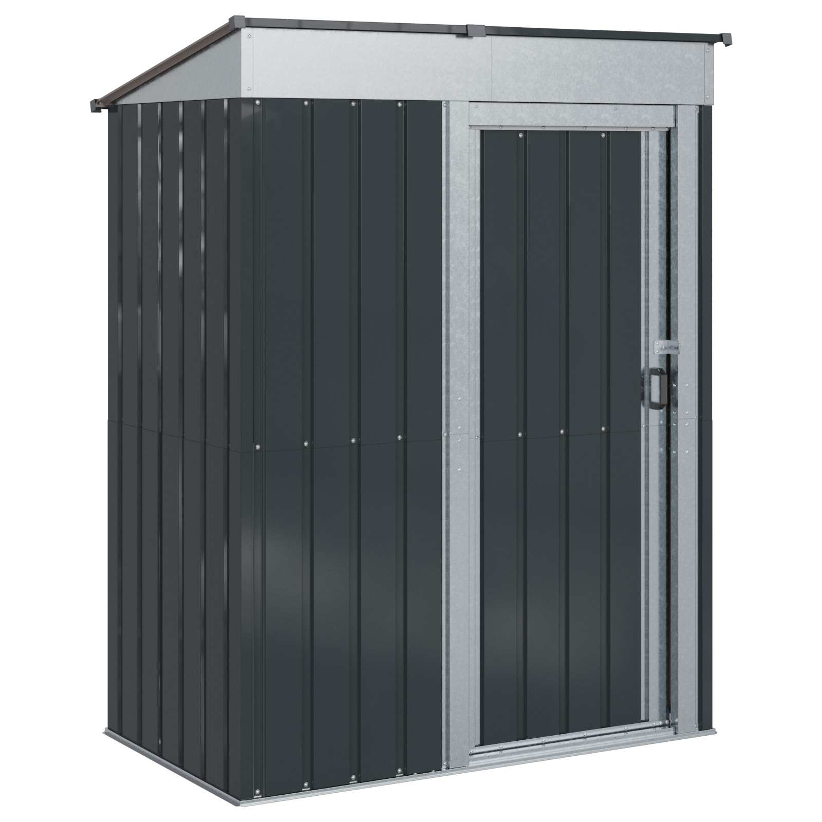 vidaXL Schowki ogrodowe Antracyt 137 x 81 x 180 cm Metal