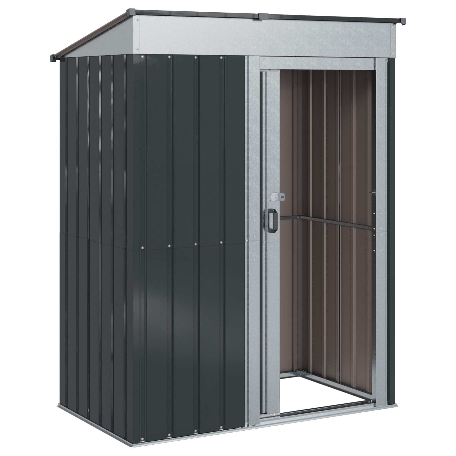 vidaXL Schowki ogrodowe Antracyt 137 x 81 x 180 cm Metal