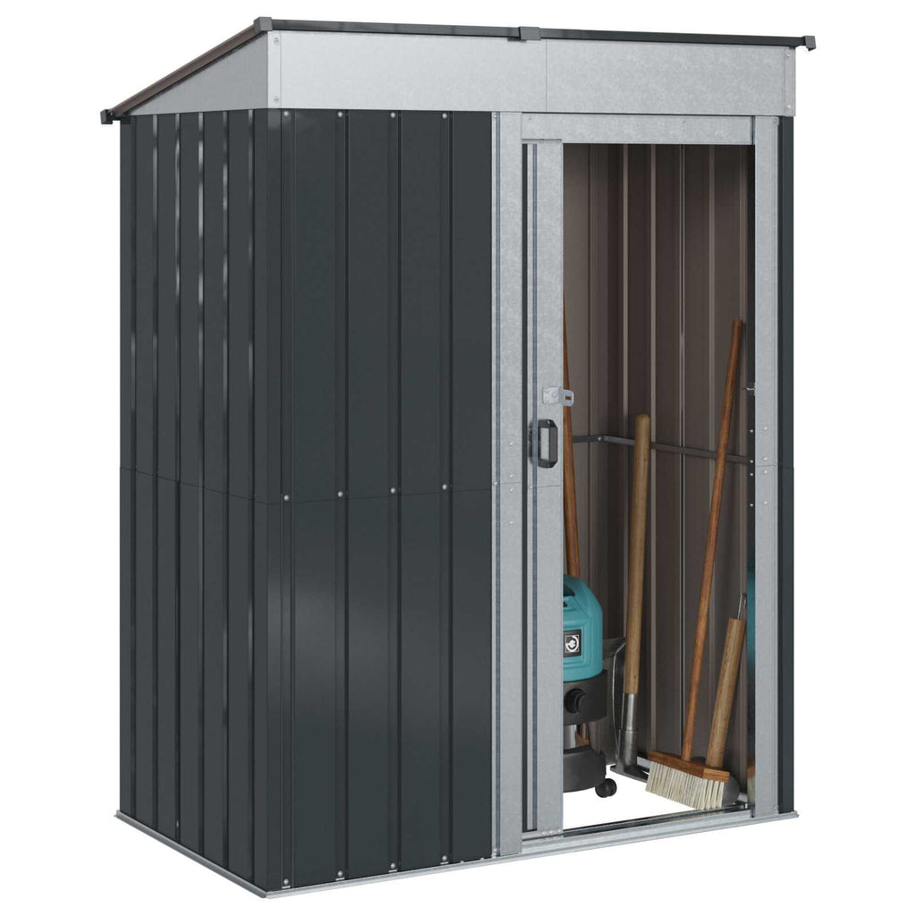 vidaXL Schowki ogrodowe Antracyt 137 x 81 x 180 cm Metal