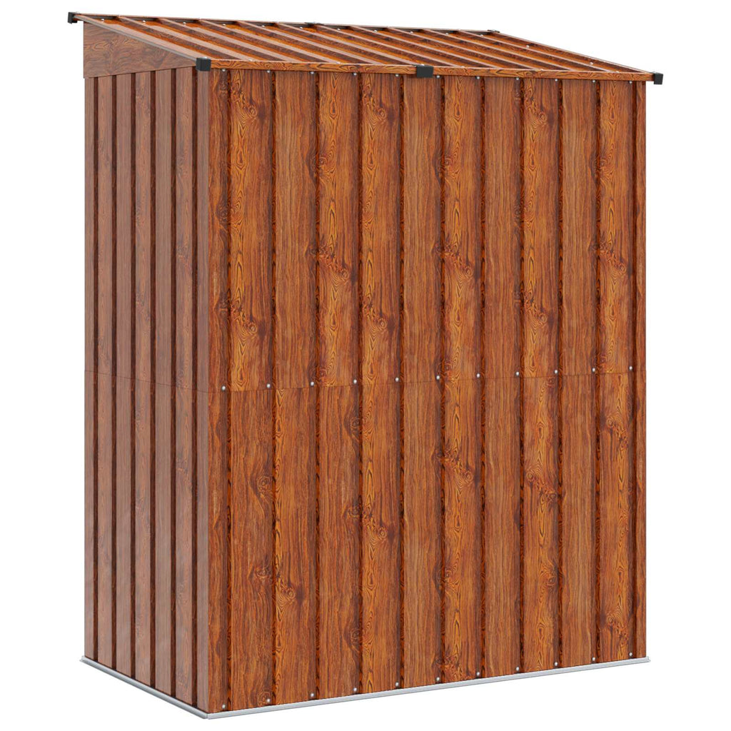 vidaXL Schowki ogrodowe Brązowy 137 x 81 x 180 cm Metal