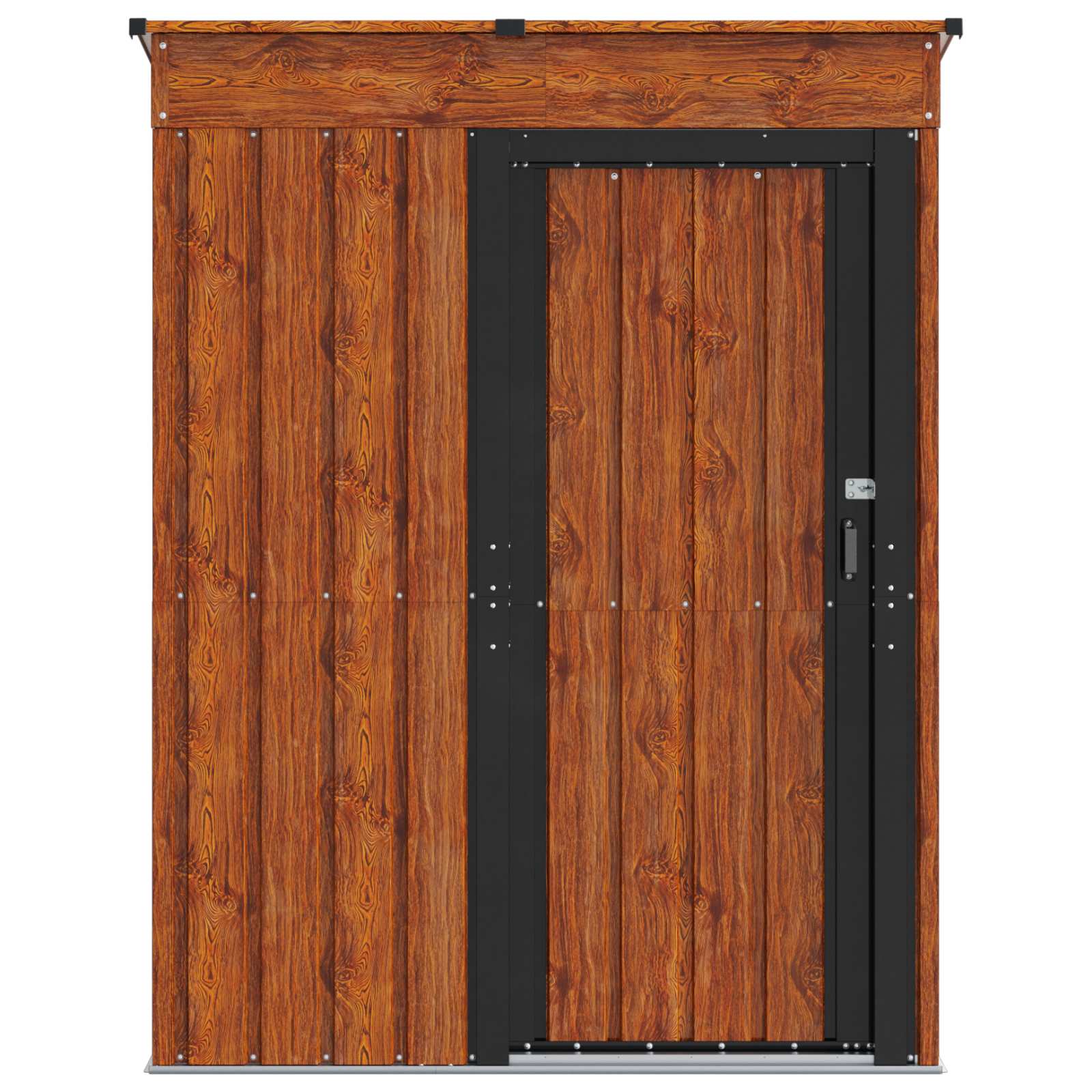 vidaXL Schowki ogrodowe Brązowy 137 x 81 x 180 cm Metal
