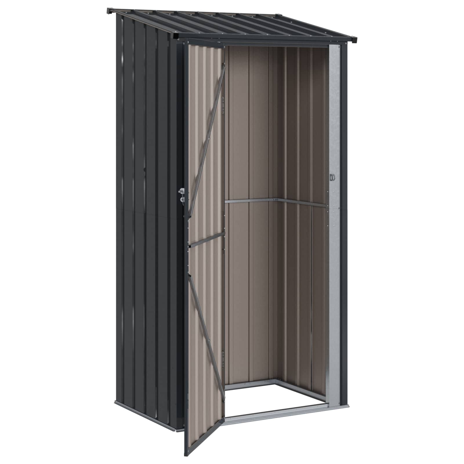 vidaXL Schowki ogrodowe Antracyt 103 x 74 x 200 cm Metal