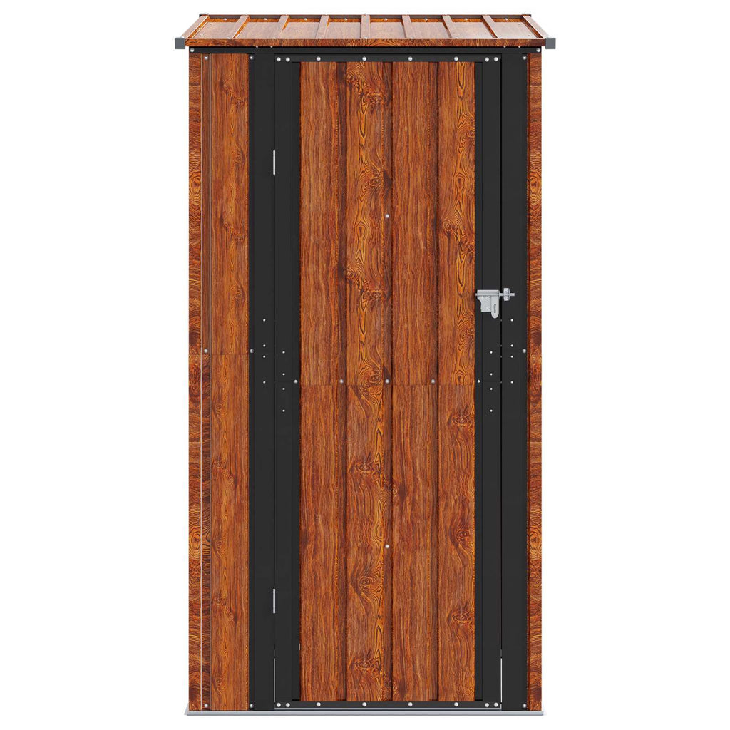 vidaXL Schowki ogrodowe Brązowy 103 x 74 x 200 cm Metal