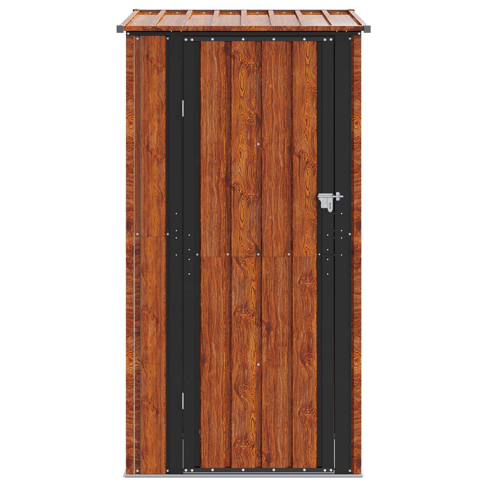 vidaXL Schowki ogrodowe Brązowy 103 x 74 x 200 cm Metal