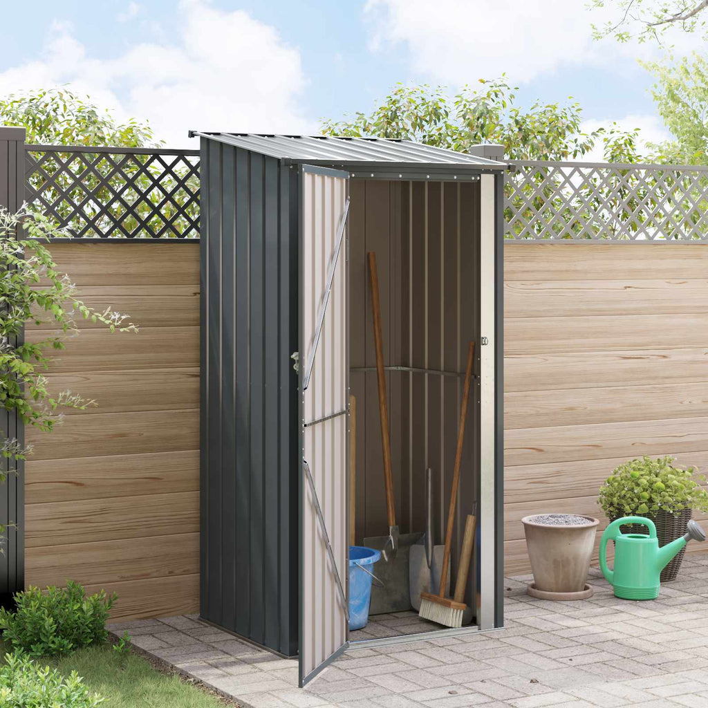 vidaXL Schowki ogrodowe Antracyt 103 x 86 x 200 cm Metal
