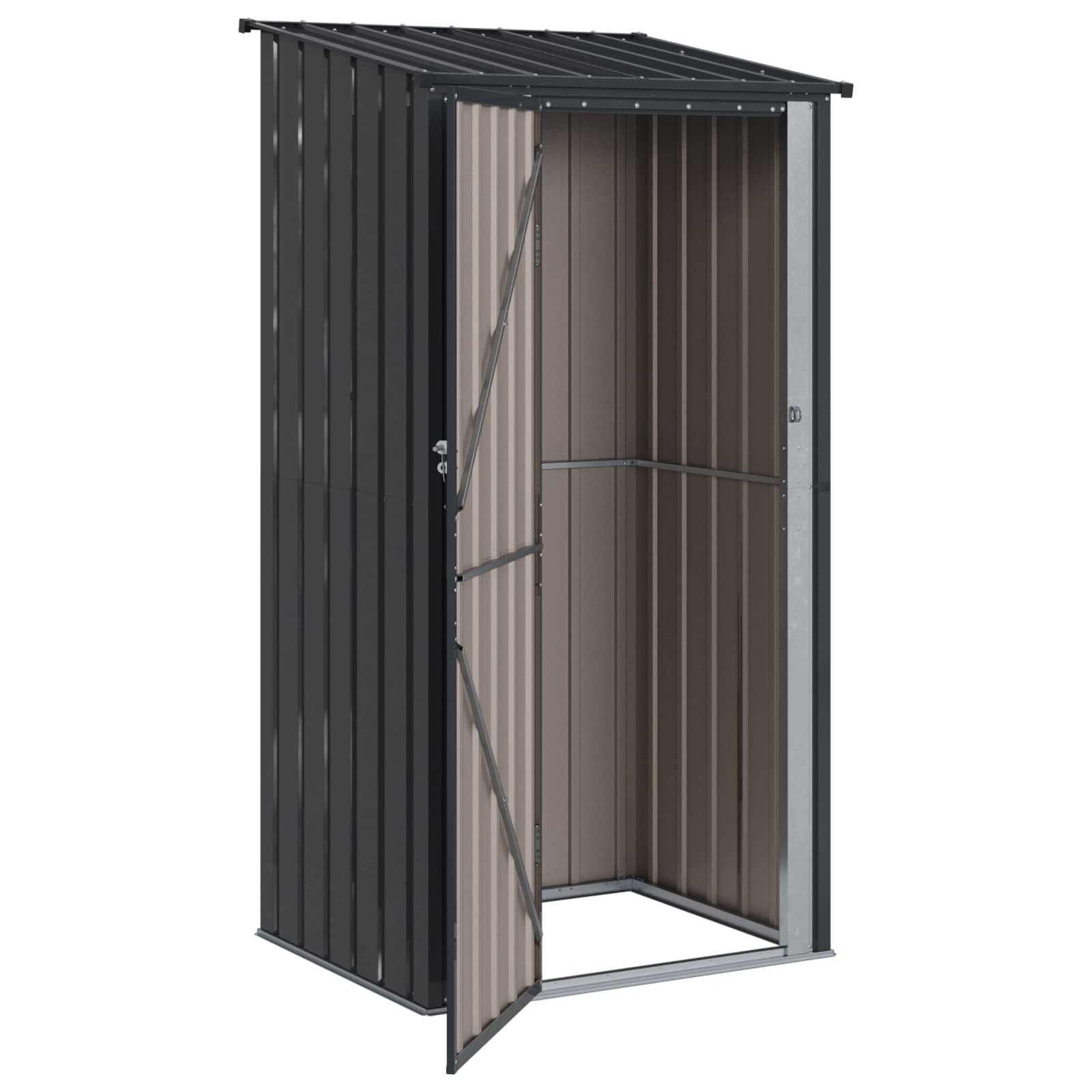 vidaXL Schowki ogrodowe Antracyt 103 x 86 x 200 cm Metal