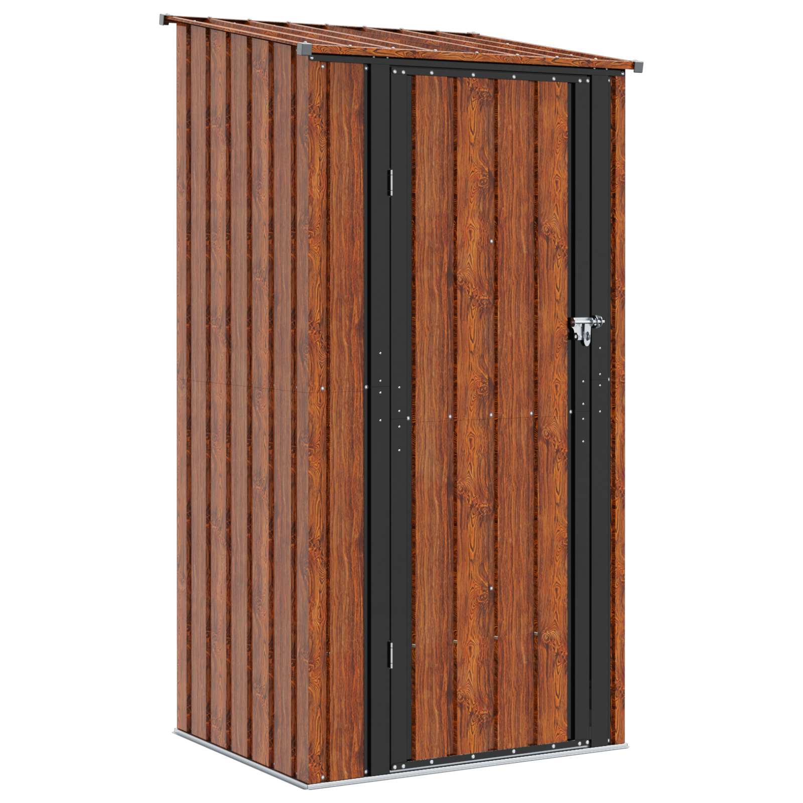 vidaXL Schowki ogrodowe Brązowy 103 x 86 x 200 cm Metal