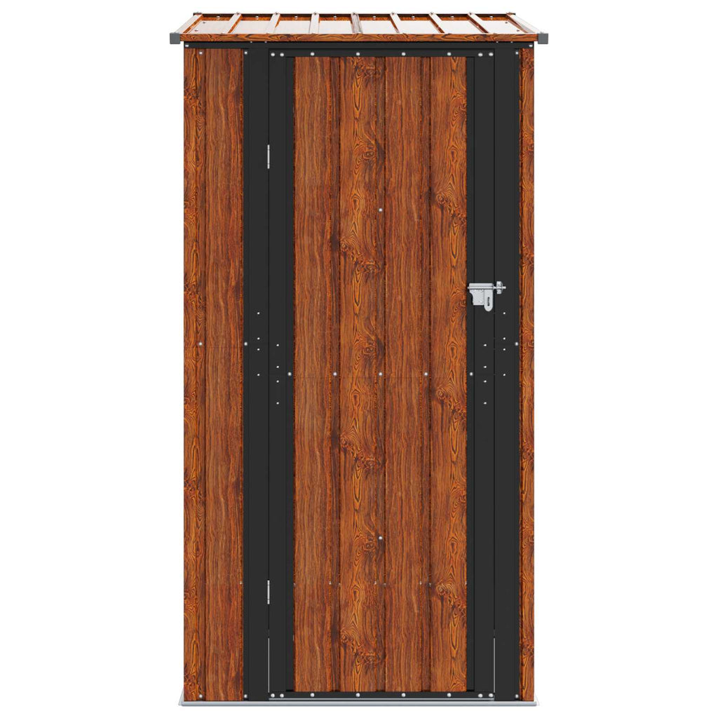 vidaXL Schowki ogrodowe Brązowy 103 x 86 x 200 cm Metal