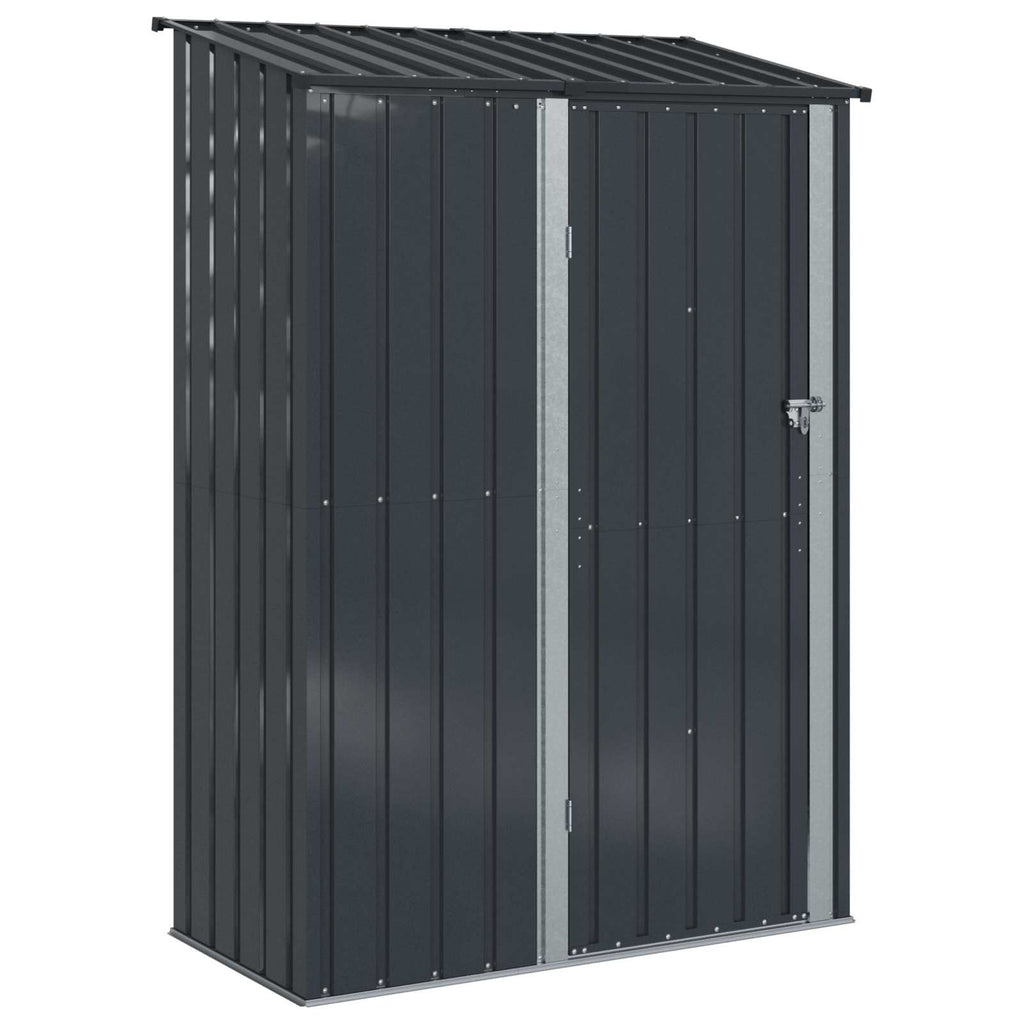 vidaXL Schowki ogrodowe Antracyt 140,5 x 74 x 200 cm Metal