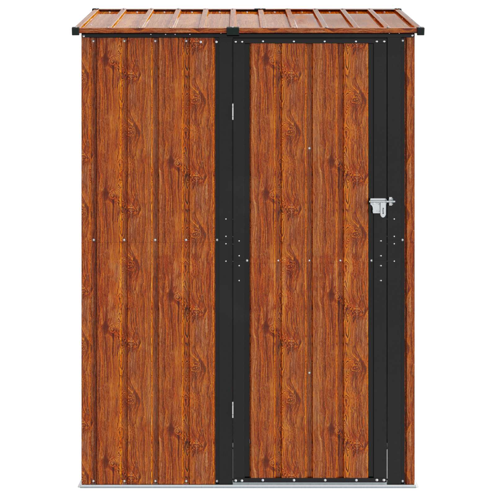 vidaXL Schowki ogrodowe Brązowy 140,5 x 74 x 200 cm Metal