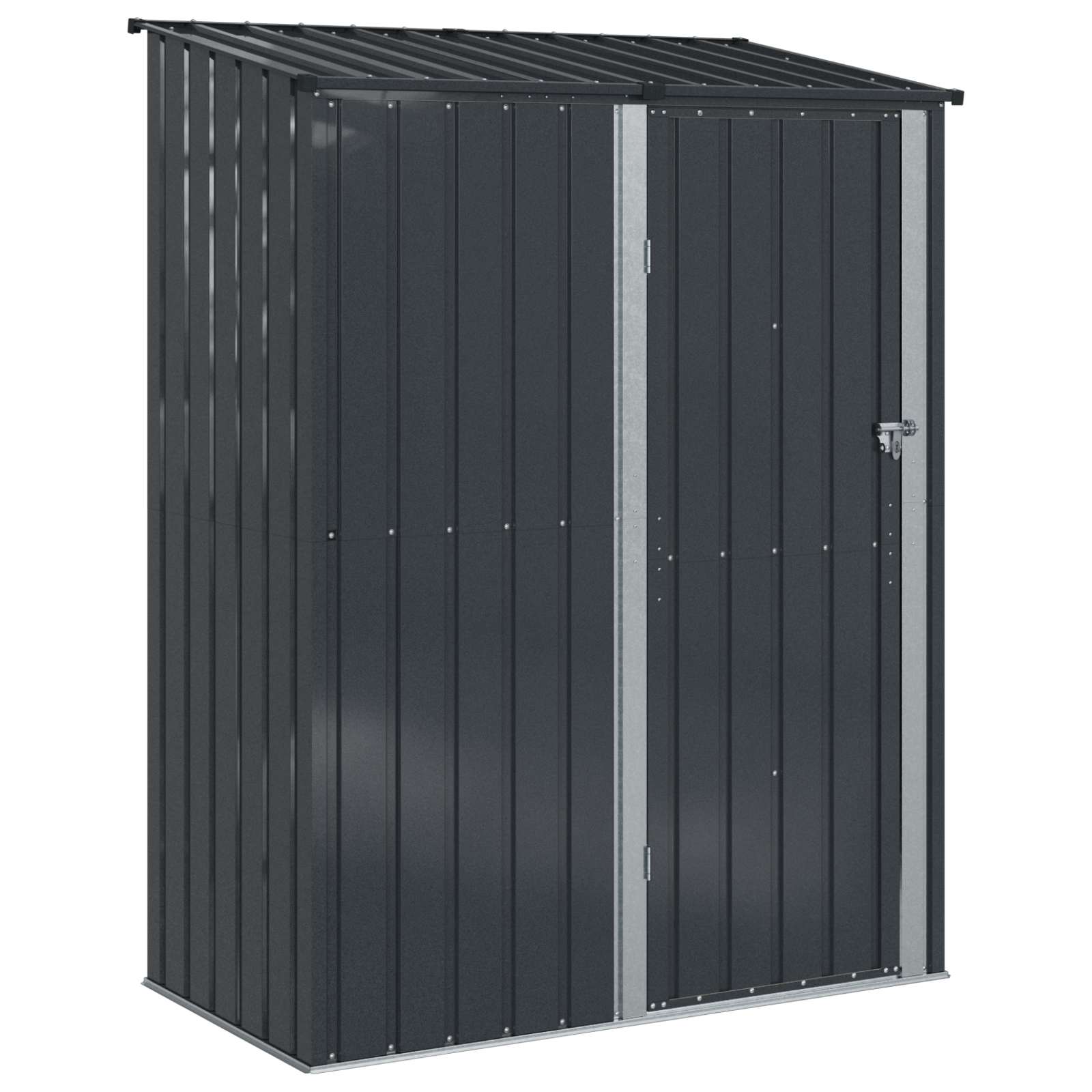 vidaXL Schowki ogrodowe Antracyt 153,5 x 86 x 200 cm Metal