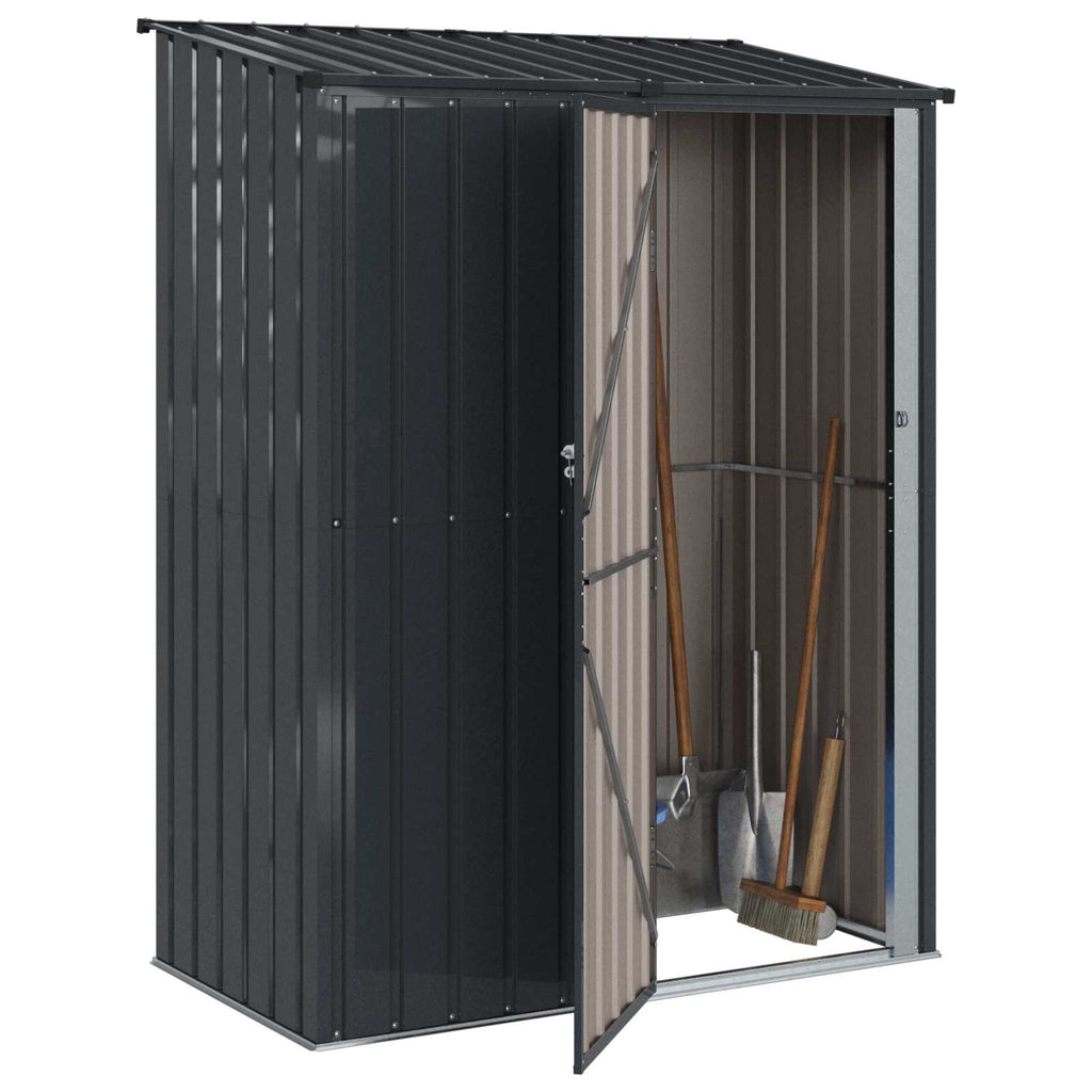 vidaXL Schowki ogrodowe Antracyt 153,5 x 86 x 200 cm Metal