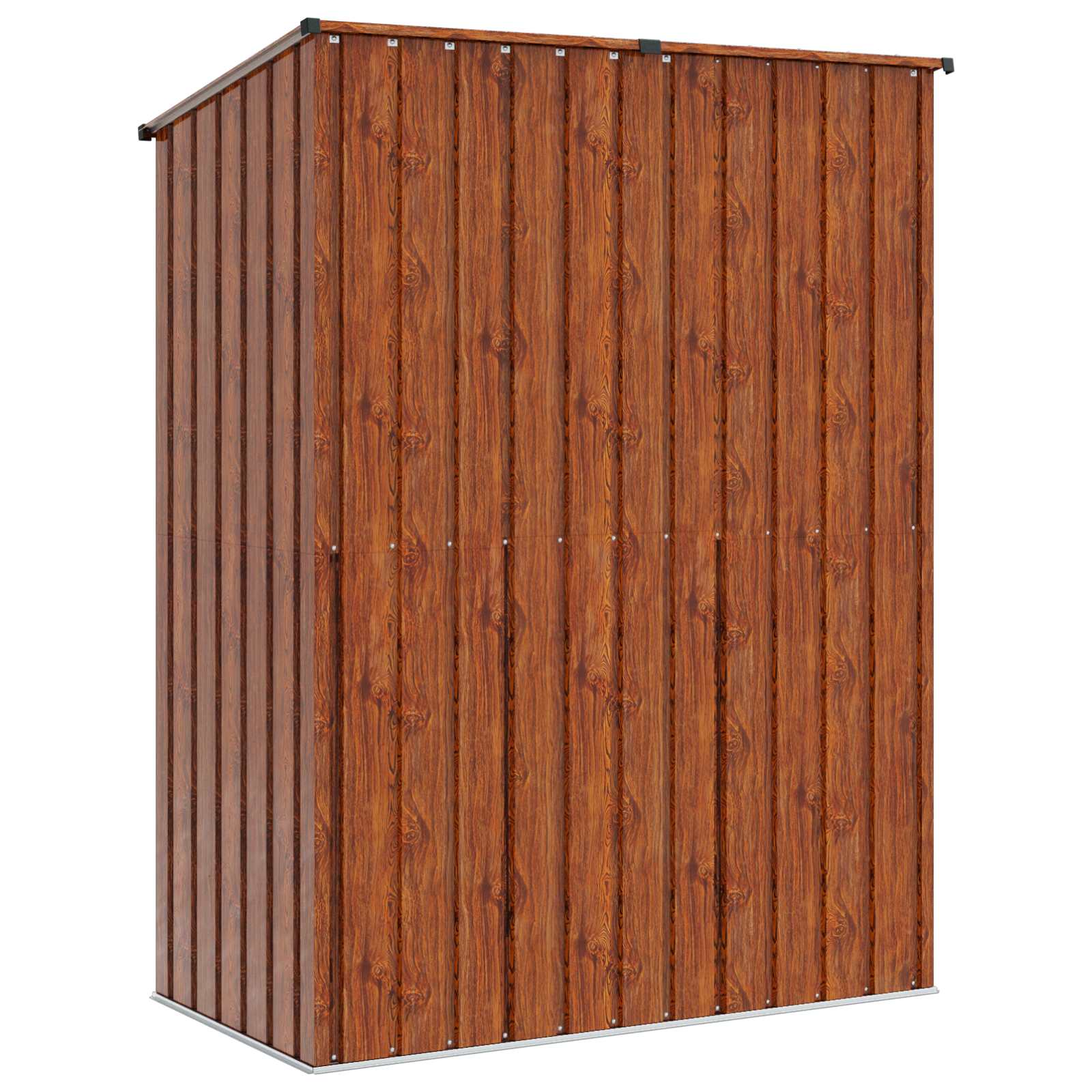 vidaXL Schowki ogrodowe Brązowy 153,5 x 86 x 200 cm Metal