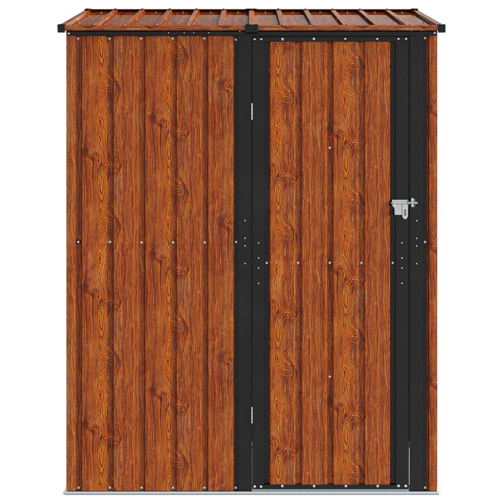 vidaXL Schowki ogrodowe Brązowy 153,5 x 86 x 200 cm Metal