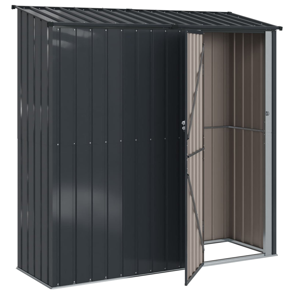 vidaXL Schowki ogrodowe Antracyt 203,5 x 73 x 200 cm Metal