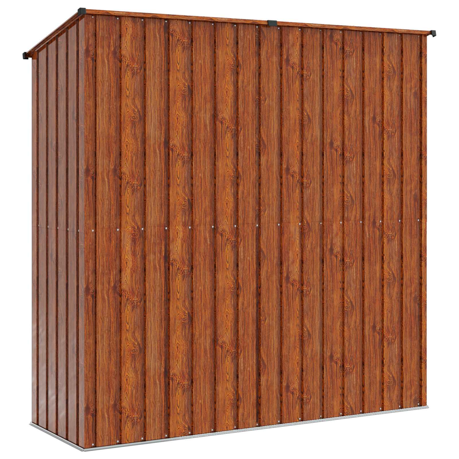 vidaXL Schowki ogrodowe Brązowy 203,5 x 73 x 200 cm Metal