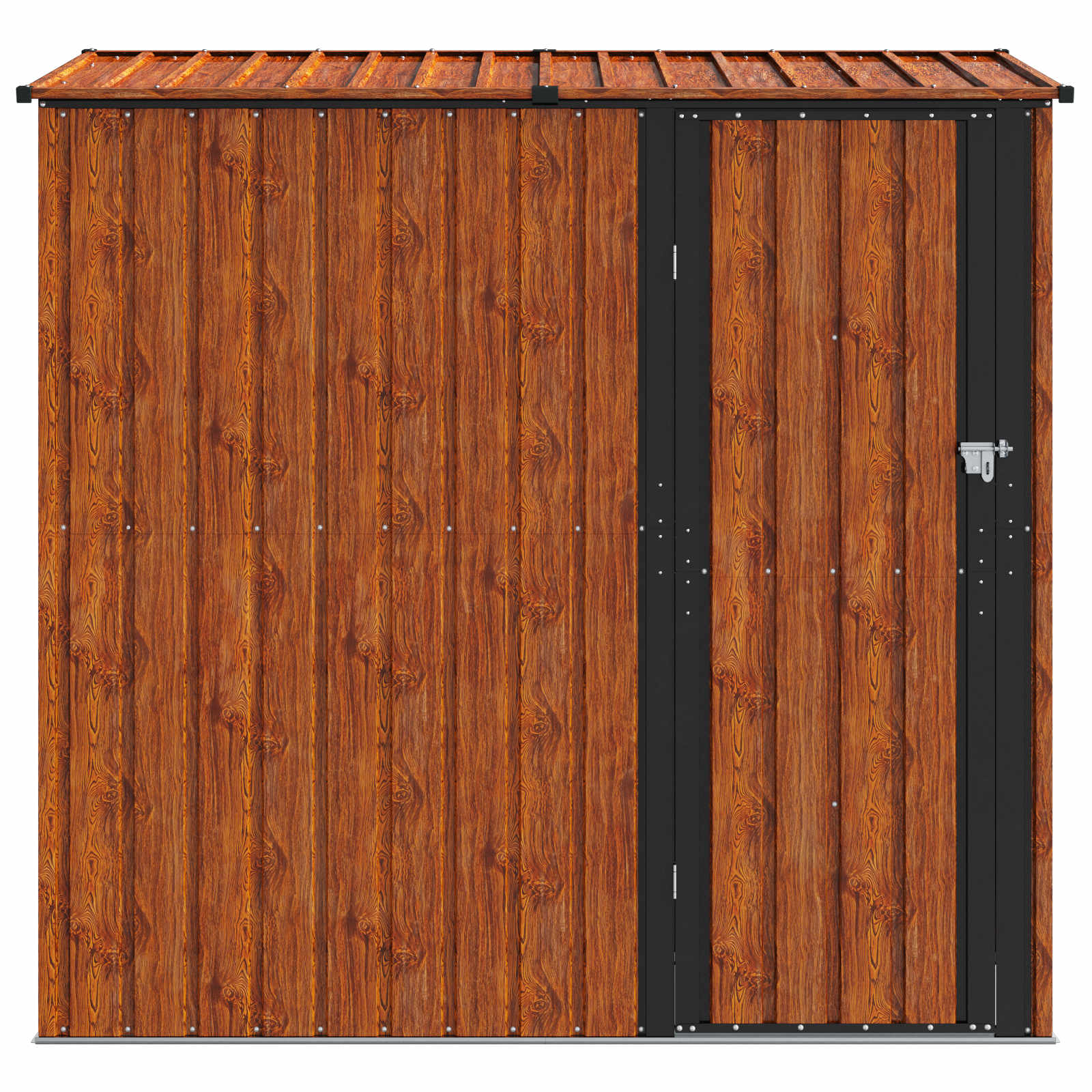 vidaXL Schowki ogrodowe Brązowy 203,5 x 73 x 200 cm Metal