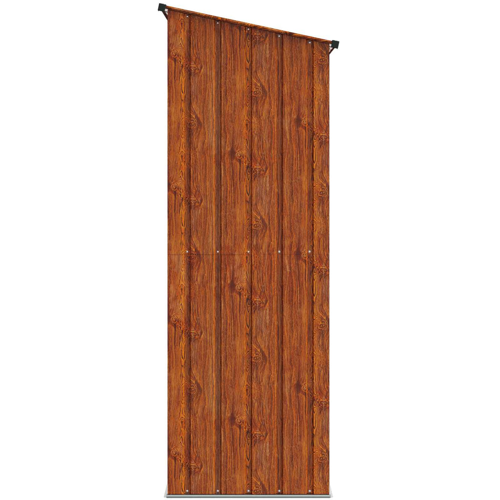 vidaXL Schowki ogrodowe Brązowy 203,5 x 73 x 200 cm Metal