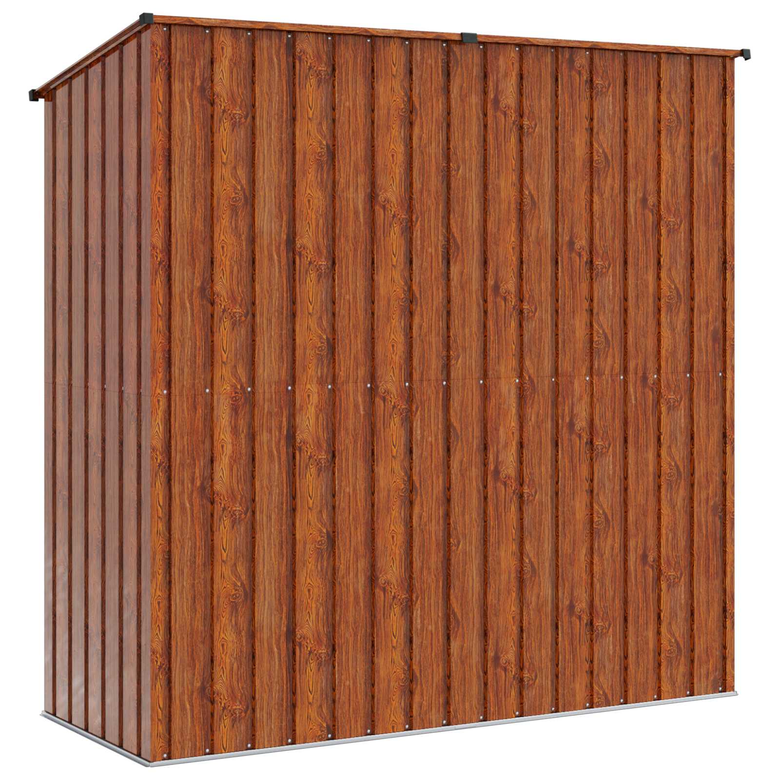 vidaXL Schowki ogrodowe Brązowy 203 x 85,5 x 200 cm Metal