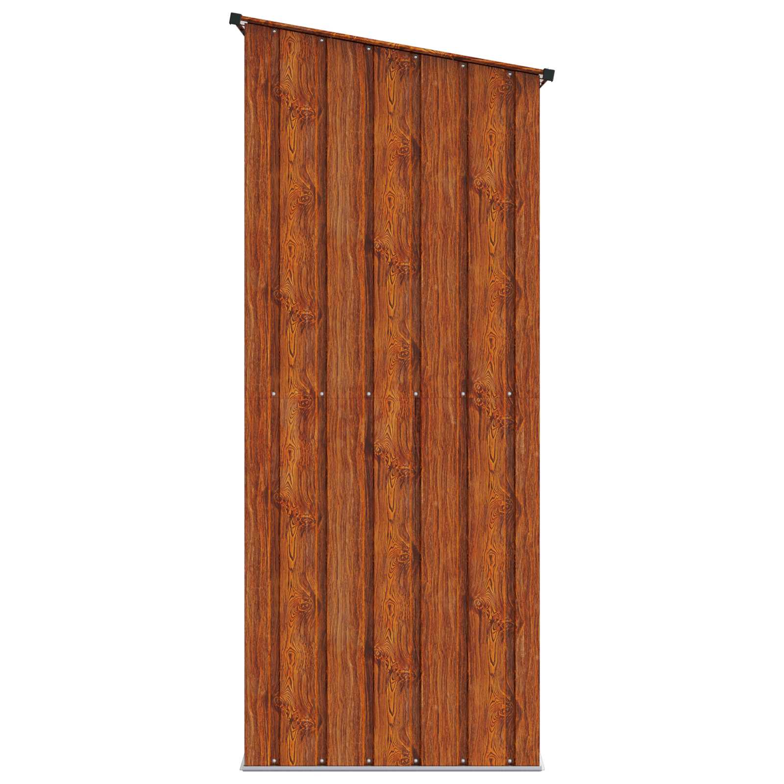 vidaXL Schowki ogrodowe Brązowy 203 x 85,5 x 200 cm Metal