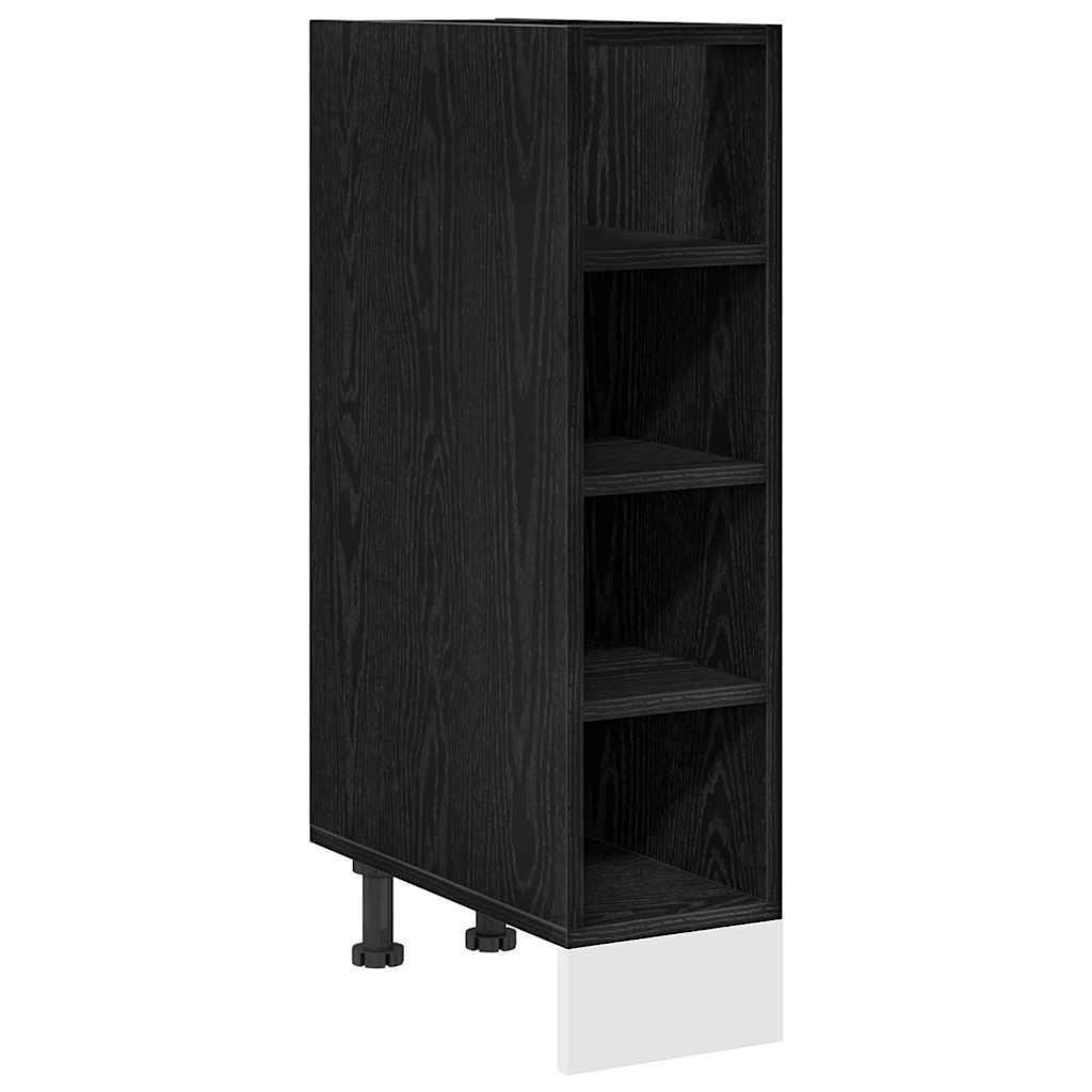 vidaXL Szafka kuchenne podstawowa Czarny dąb 20 x 44,5 x 81,5 cm