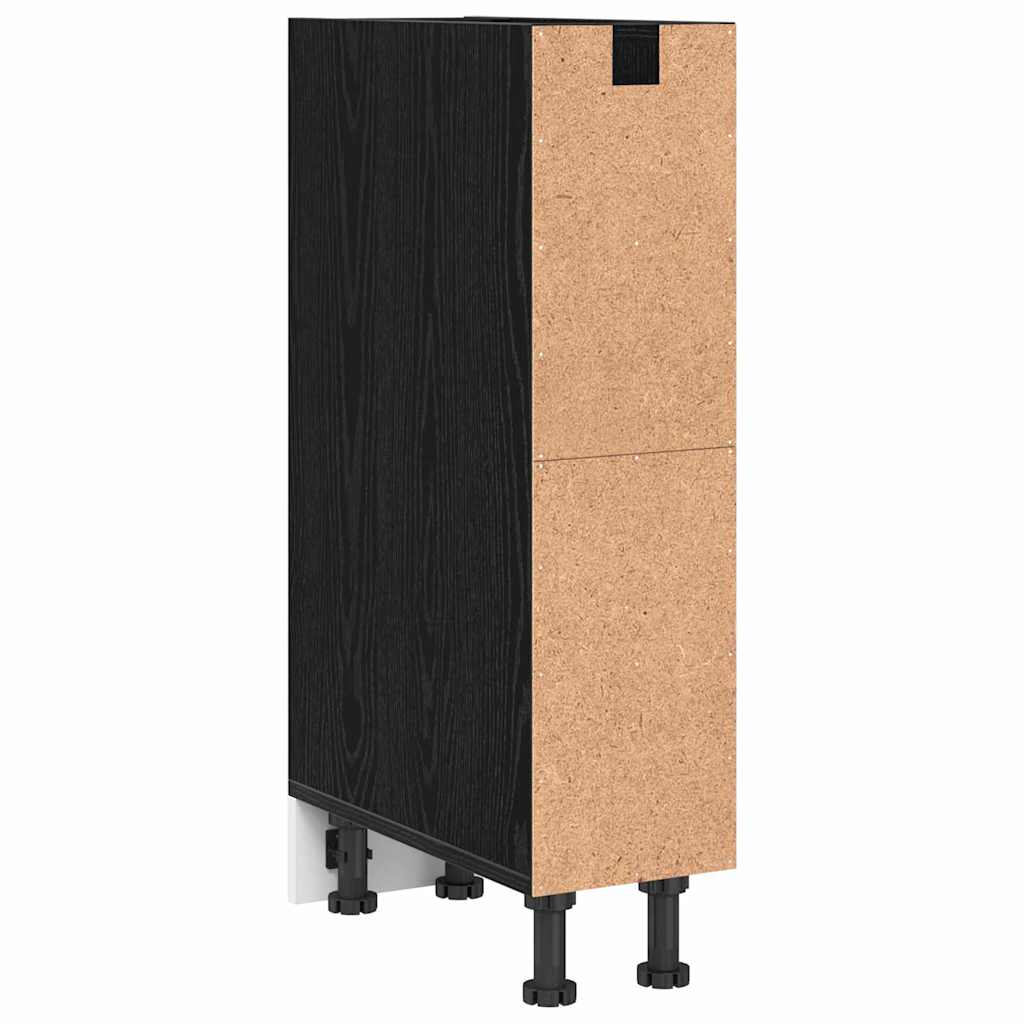 vidaXL Szafka kuchenne podstawowa Czarny dąb 20 x 44,5 x 81,5 cm