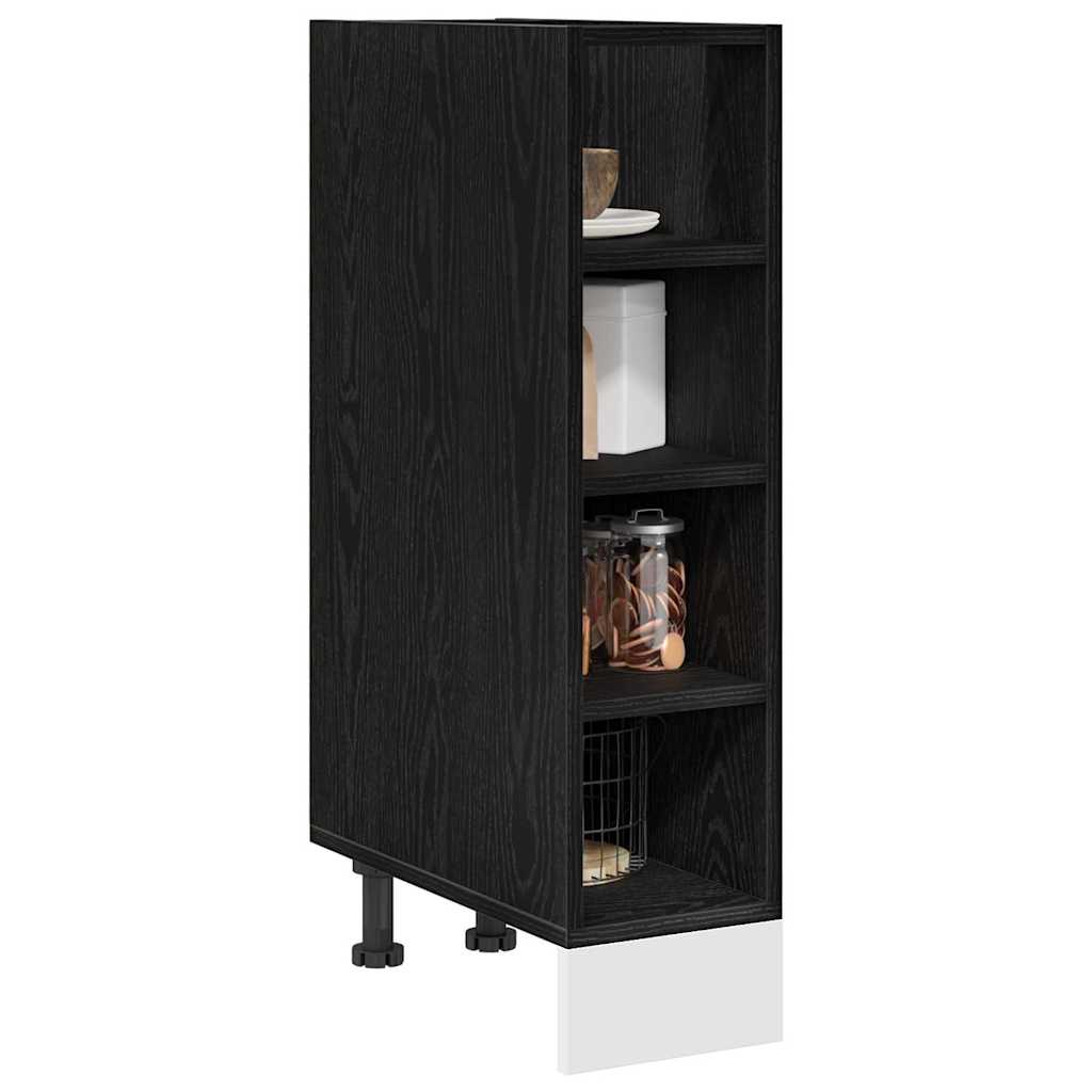 vidaXL Szafka kuchenne podstawowa Czarny dąb 20 x 44,5 x 81,5 cm