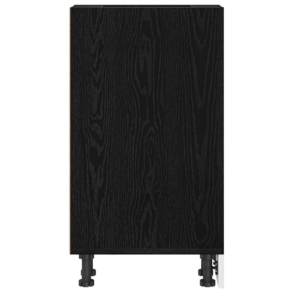 vidaXL Szafka kuchenne podstawowa Czarny dąb 20 x 44,5 x 81,5 cm