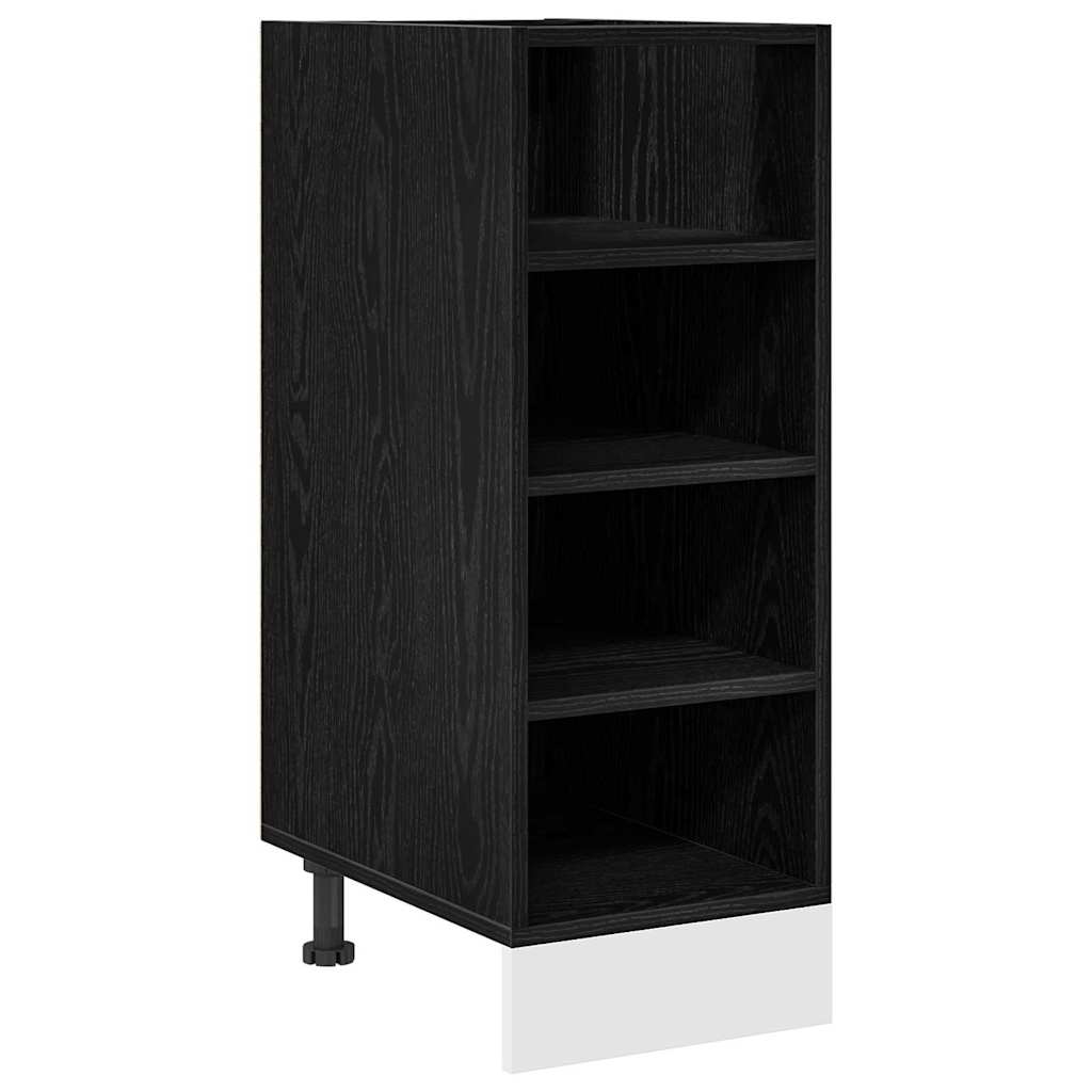 vidaXL Szafka kuchenne podstawowa Czarny dąb 30 x 44,5 x 81,5 cm