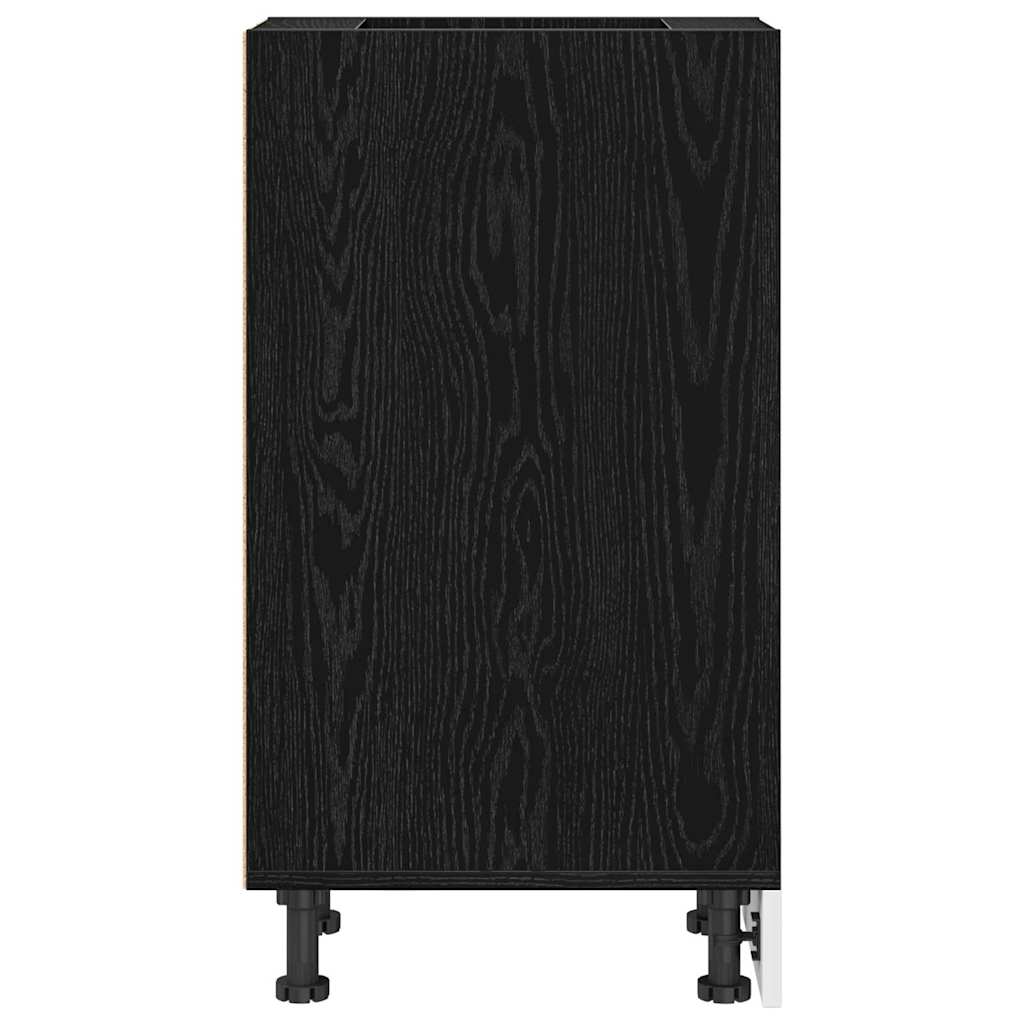 vidaXL Szafka kuchenne podstawowa Czarny dąb 30 x 44,5 x 81,5 cm