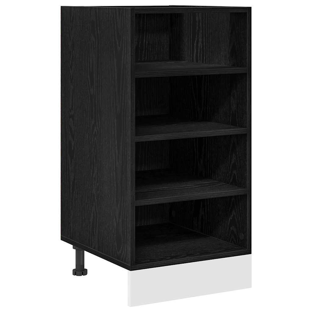 vidaXL Szafka kuchenne podstawowa Czarny dąb 40 x 44,5 x 81,5 cm