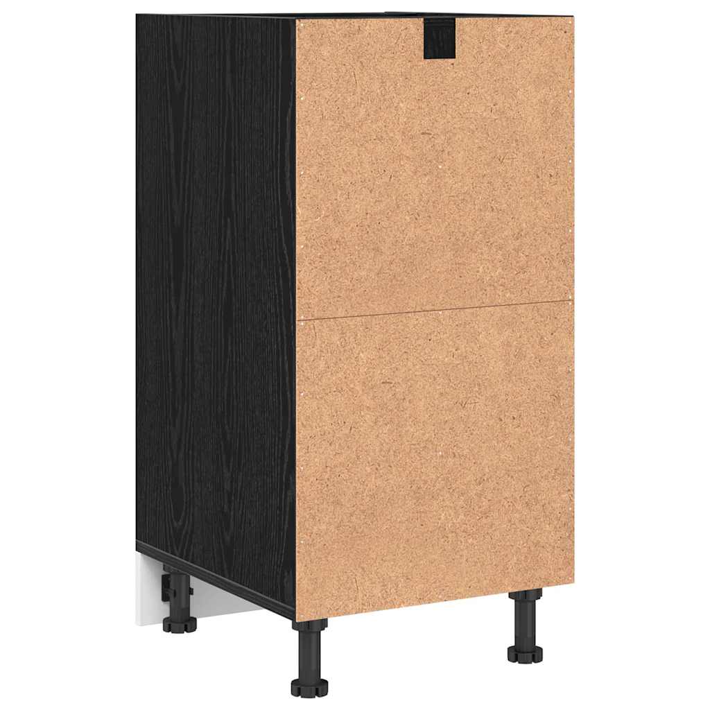 vidaXL Szafka kuchenne podstawowa Czarny dąb 40 x 44,5 x 81,5 cm
