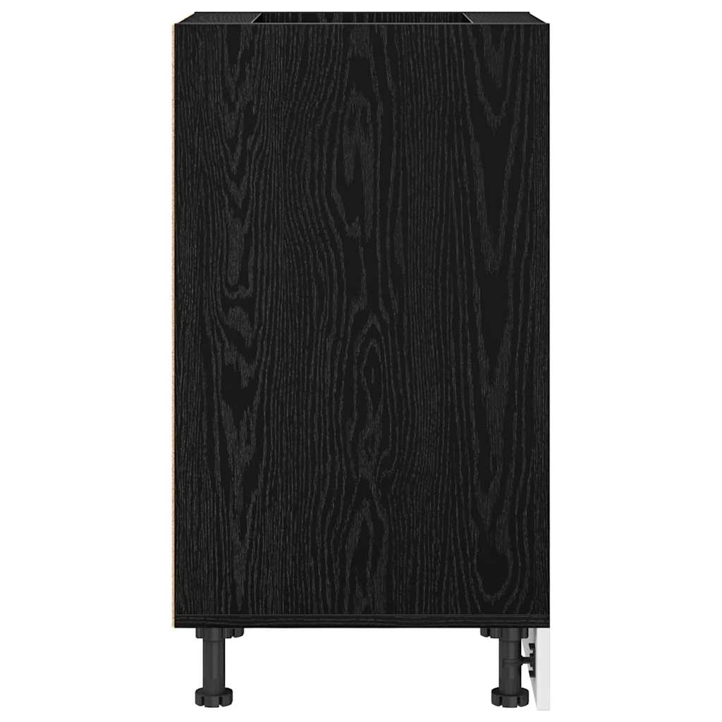 vidaXL Szafka kuchenne podstawowa Czarny dąb 40 x 44,5 x 81,5 cm