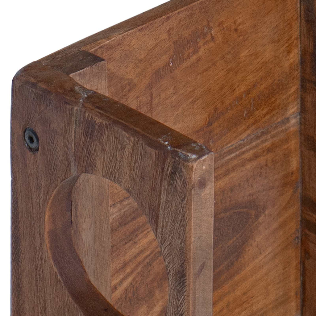 vidaXL Stojak Brązowy 24 x 13 x 54 cm Lite drewno mahoniowe
