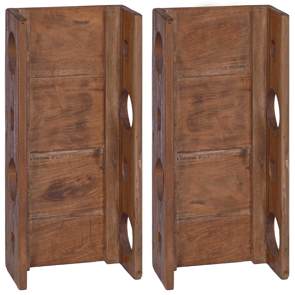 vidaXL Stojak Brązowy 24 x 13 x 54 cm Lite drewno mahoniowe